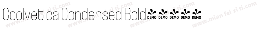 Coolvetica Condensed Bold字体转换